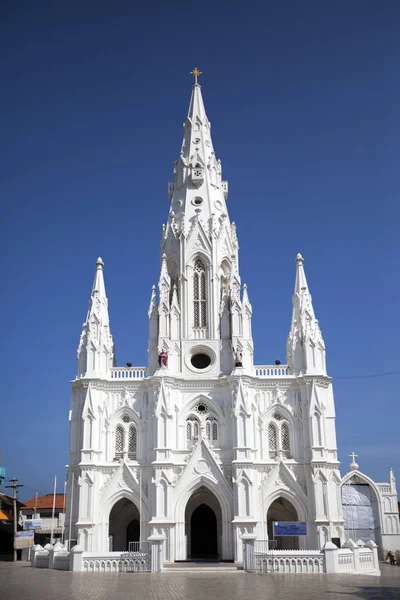 印度泰米尔纳德邦卡尼亚库马里天主教会 — 图库照片