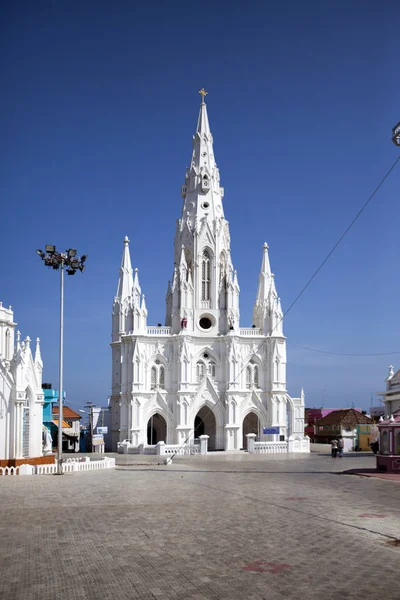 Katolikus Templom Miasszonyunk Temploma Váltságdíjat Kanyakumari Tamil Nadu India — Stock Fotó