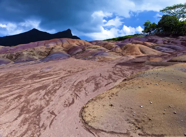 Seven Coloured Earth Chamarel Località Turistica Mauritius Più Popolare Africa — Foto Stock