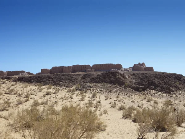 Ruins Fortress Ayaz Kala Ice Fortress Ancient Khorezm Kyzylkum Desert — Stock Photo, Image