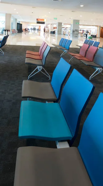 Empty Seats Airport Hall Coronavirus — Stock Photo, Image