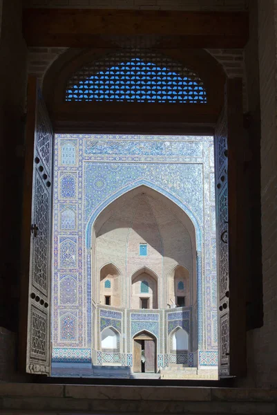 Poi Kalyan Ensemble Islámský Náboženský Komplex Bucharě Uzbekistán — Stock fotografie
