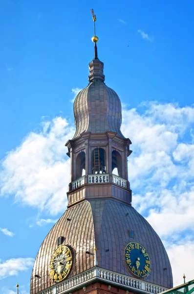 Riga Letónia Vista Evangélica Luterana Riga Dome Catedral — Fotografia de Stock