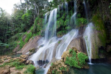 Park Soroa, Soroa Şelalesi, Pinar del Rio, Küba.