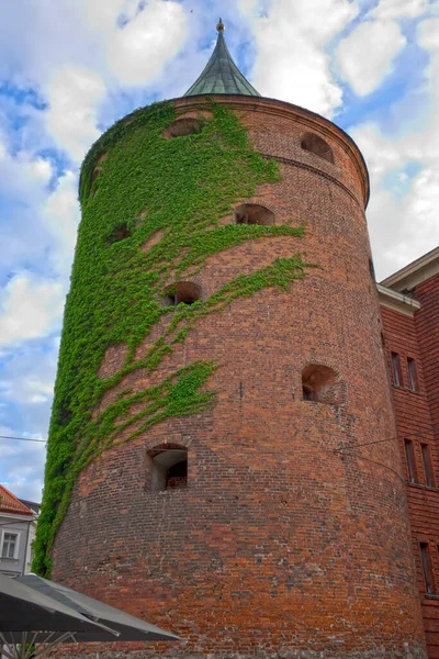 Pulvertornis Torre Delle Polveri Parte Del Sistema Difensivo Città Medievale — Foto Stock