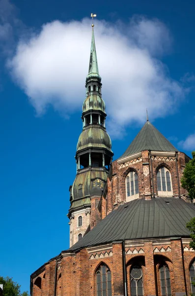 Saint Peter Cathedral Riga Latvia — Stock Photo, Image