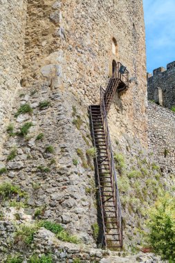 Manasija Manastırı, Sırbistan - 5 Mayıs 2018: Sırp Ortaçağ surlarının, Manasija Manastırı, güçlendirilmiş editoryal kullanım içindir