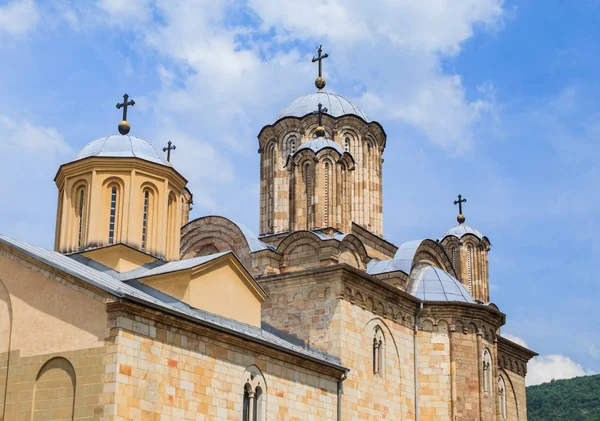 Monasterio Ortodoxo Serbio Manasija También Conocido Como Resava Cerca Despotovac —  Fotos de Stock