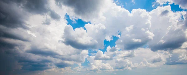 Cumulus Clouds Blue Sky Summer Day — Stock Photo, Image