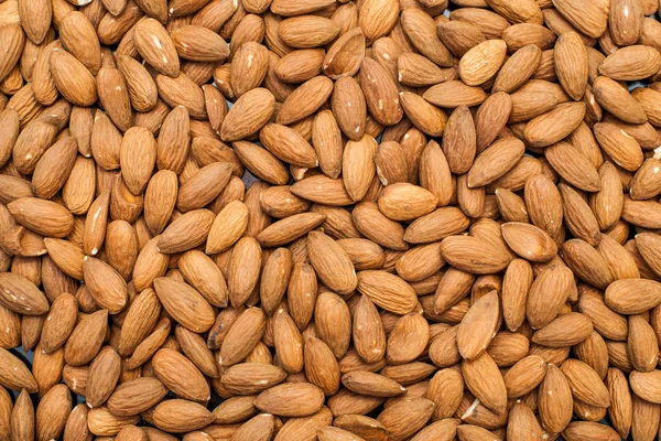Top View Pile Raw Almonds — Stock Photo, Image