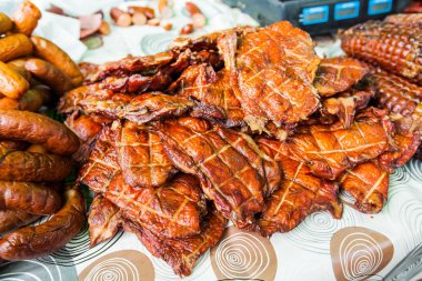 Füme tavuk eti Gastronomi Fuarı üzerinde