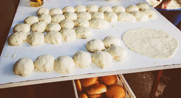 Raw Dough Balls Street Food