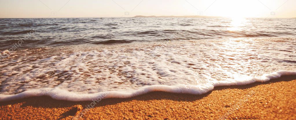 Sand Beach and Summer Sea