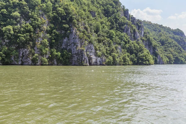 Rzymska tablica pamiątkowa na rzece Dunaj, tabula Traiana — Zdjęcie stockowe