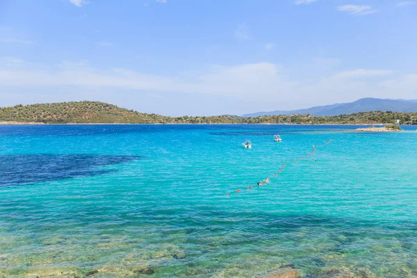 Όμορφη καλοκαιρινή Θαλασσογραφία και τοπίο της φύσης — Φωτογραφία Αρχείου