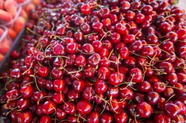  Olgun kiraz Satılık çiftçiler pazarında hazır