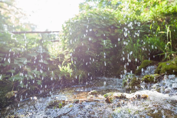 Gotas de agua Naturaleza Fondo —  Fotos de Stock