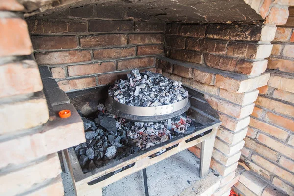 Tradycyjne przygotowanie żywności na Bałkanach — Zdjęcie stockowe