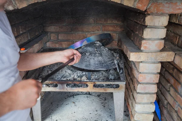 Preparación alimentaria tradicional de los Balcanes — Foto de Stock