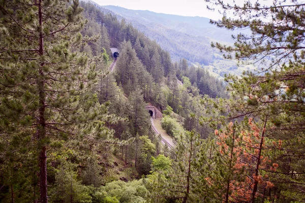 Beau Paysage Naturel Vue Sur Les Anciens Tunnels — Photo