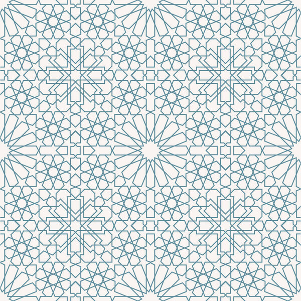 Seamless arabic pattern. Vector illustration.
