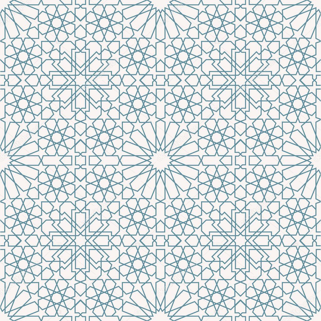 Seamless arabic pattern. Vector illustration.