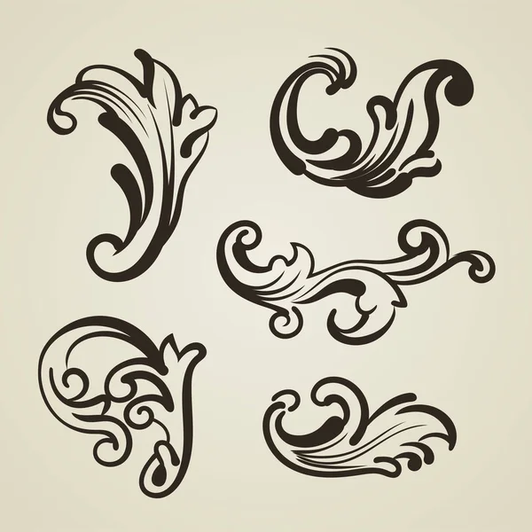 Elementos ornamentales — Vector de stock