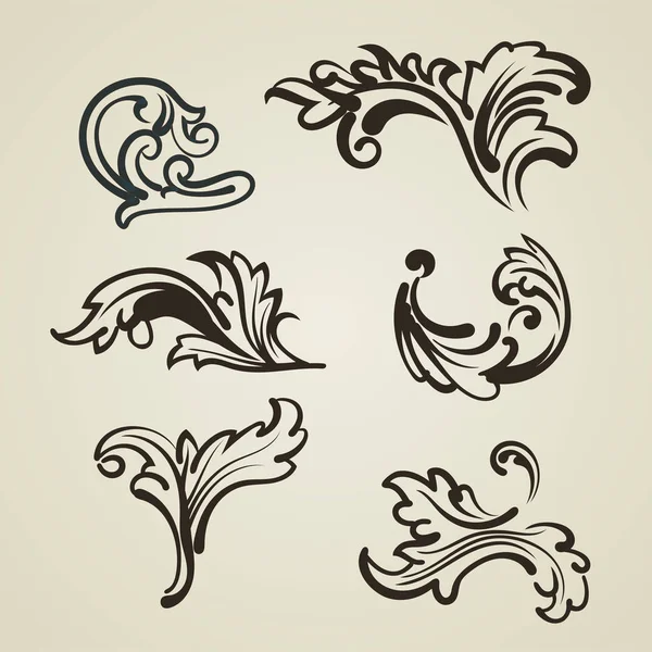 Elementos ornamentales — Vector de stock