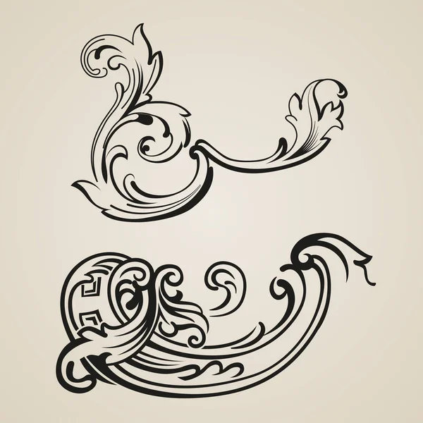 Elementos ornamentales — Vector de stock