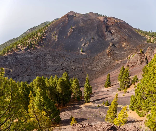 Paisaje Volcánico Largo Ruta Los Volcanes Hermosa Ruta Senderismo Sobre —  Fotos de Stock