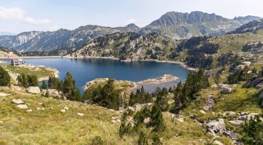 Lake Colomers in Aiguestortes National Park, Catalan Pyrenees clipart