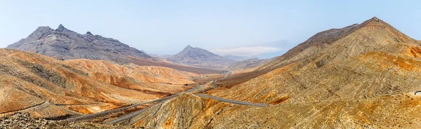 Croisement Routes Paysage Volcanique Fuertevendura Îles Canaries — Photo