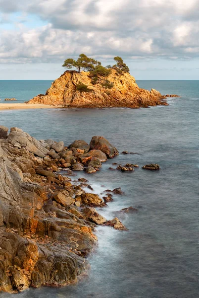 Cap Roig Una Prominent Sea Stack Costa Brava Catalogna — Foto Stock