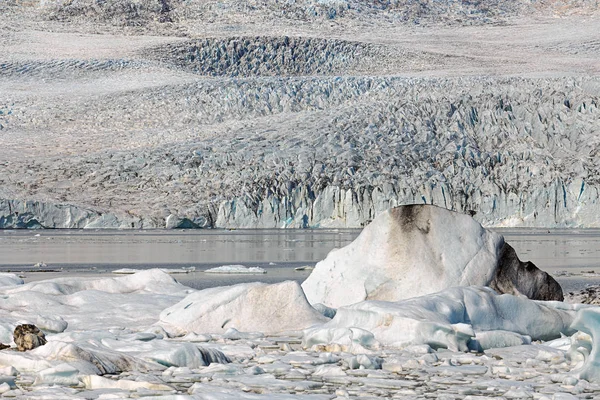 Fjallsarlon παγετώνας λιμνοθάλασσα στην Ισλανδία — Φωτογραφία Αρχείου