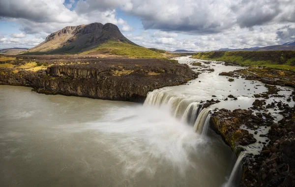 Thjofafoss vodopád, skrytý klenot na Islandu — Stock fotografie