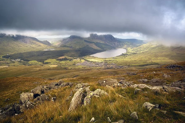 Hermoso Paisaje Soleado Snowdonia Gales Reino Unido — Foto de Stock