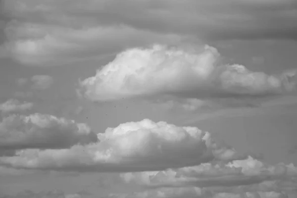 Schwarze Und Weiße Wolken Und Himmel — Stockfoto