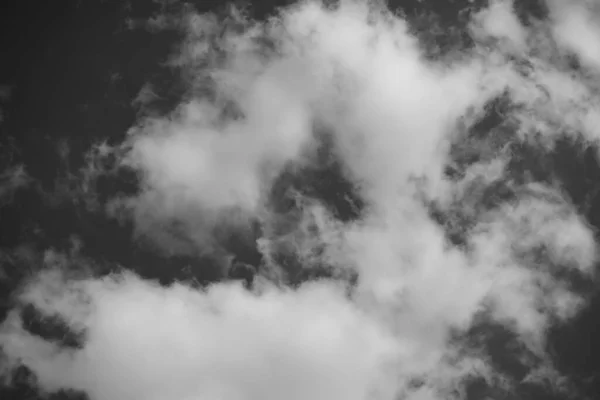 Fekete Fehér Felhők — Stock Fotó