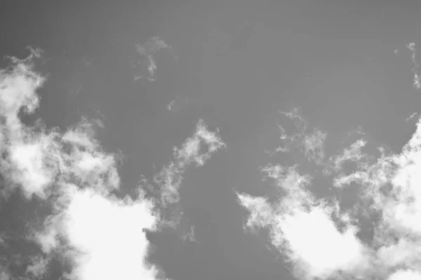Nuvens Céu Preto Branco — Fotografia de Stock