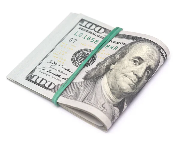 Beyaz Arka Plan Üzerinde Izole Dolar — Stok fotoğraf