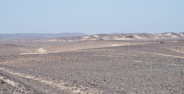 Afrika 'da çöl manzarası