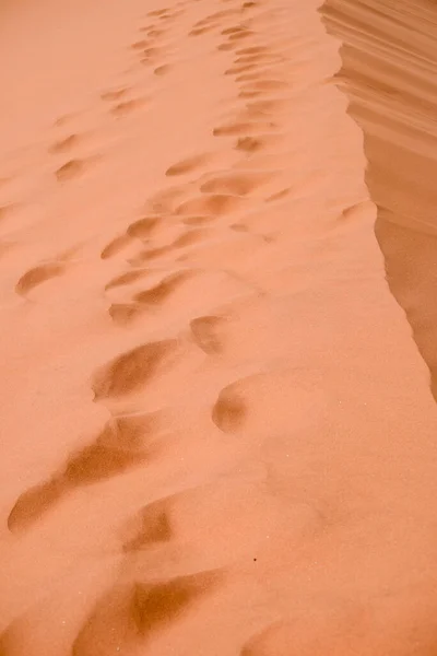 Песчаная Дюна Отпечатками — стоковое фото