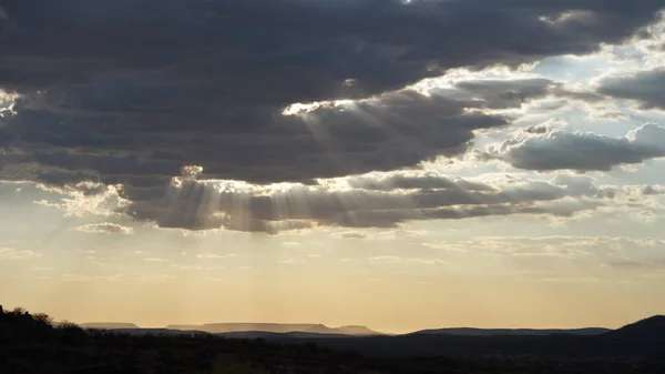 Cielo Raggi Luce — Foto Stock