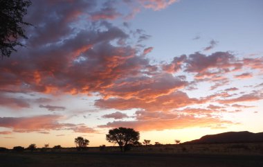 Afrika 'da günbatımı güzel