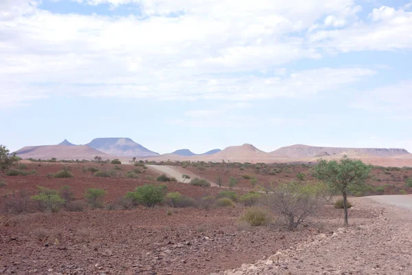 Wüstenstraße Afrika — Stockfoto