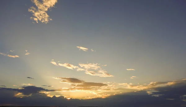 Mooie Zonsondergang Hemel Achtergrond — Stockfoto
