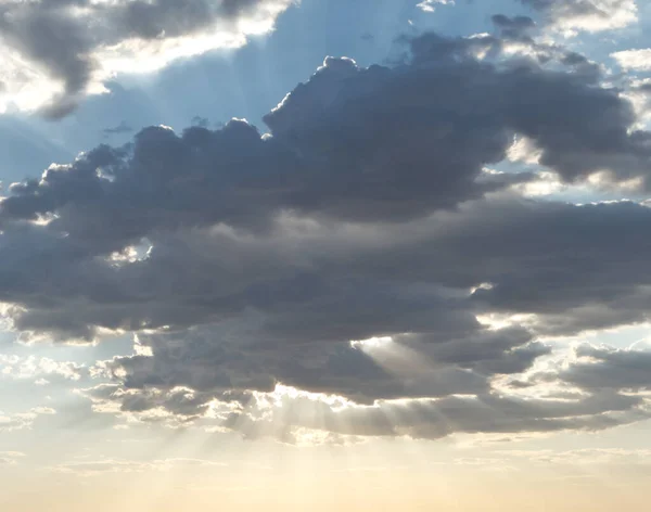 Obloha Paprsky Světla — Stock fotografie