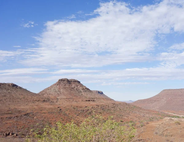 Modrá Obloha Kopce Namibii Afrika — Stock fotografie