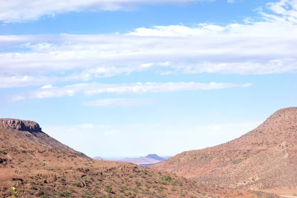 Modrá Obloha Kopce Namibii Afrika — Stock fotografie