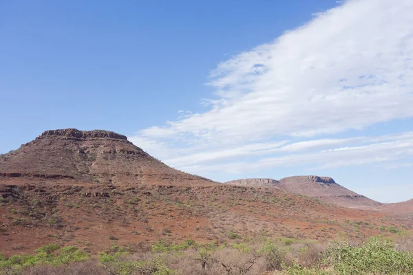 Modrá Obloha Kopce Namibii Afrika — Stock fotografie